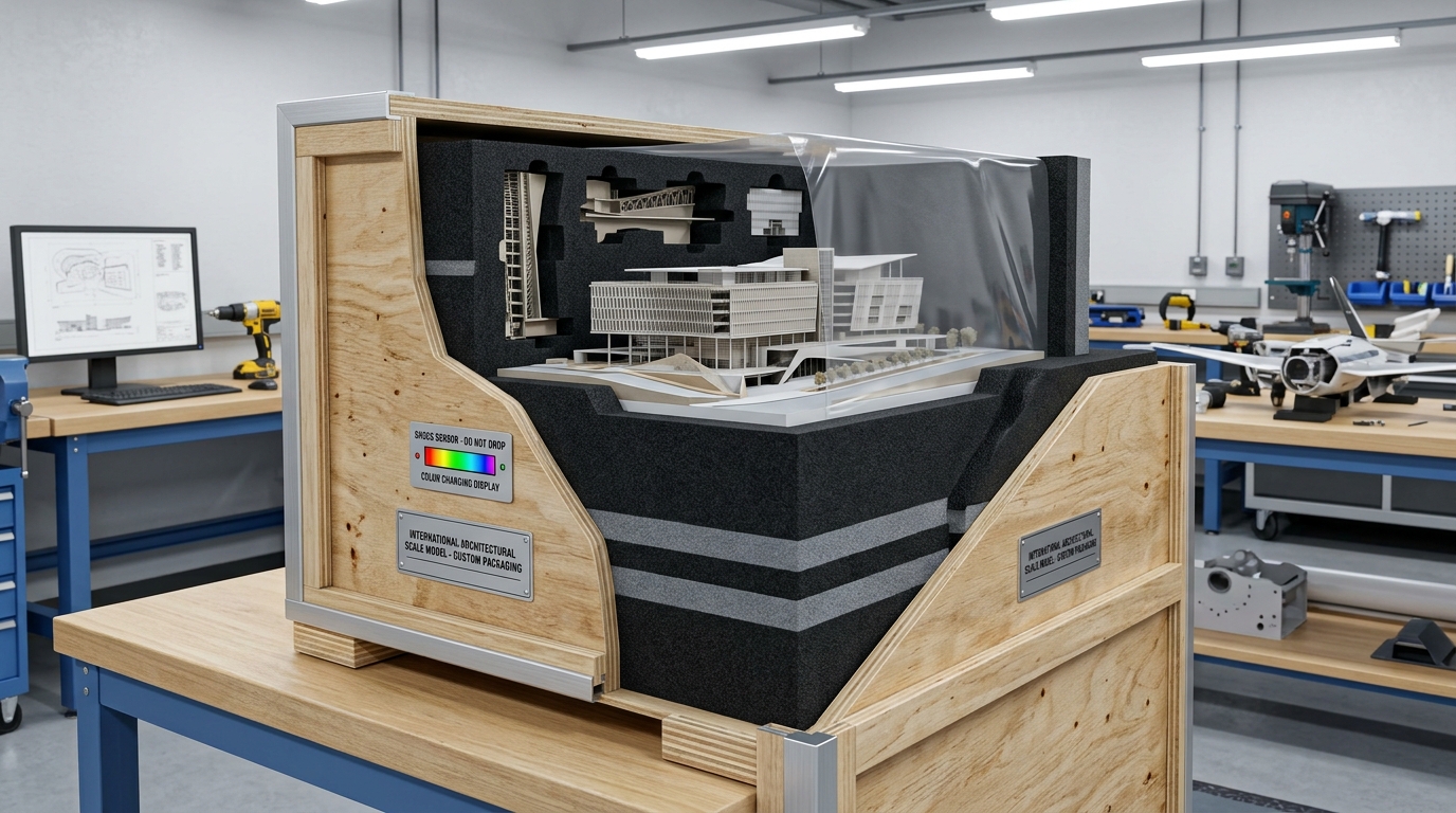Custom Export Crating & Global Safe Transit - CNC Milled EVA Molds, ISPM-15 Flight Crates & Full Insurance