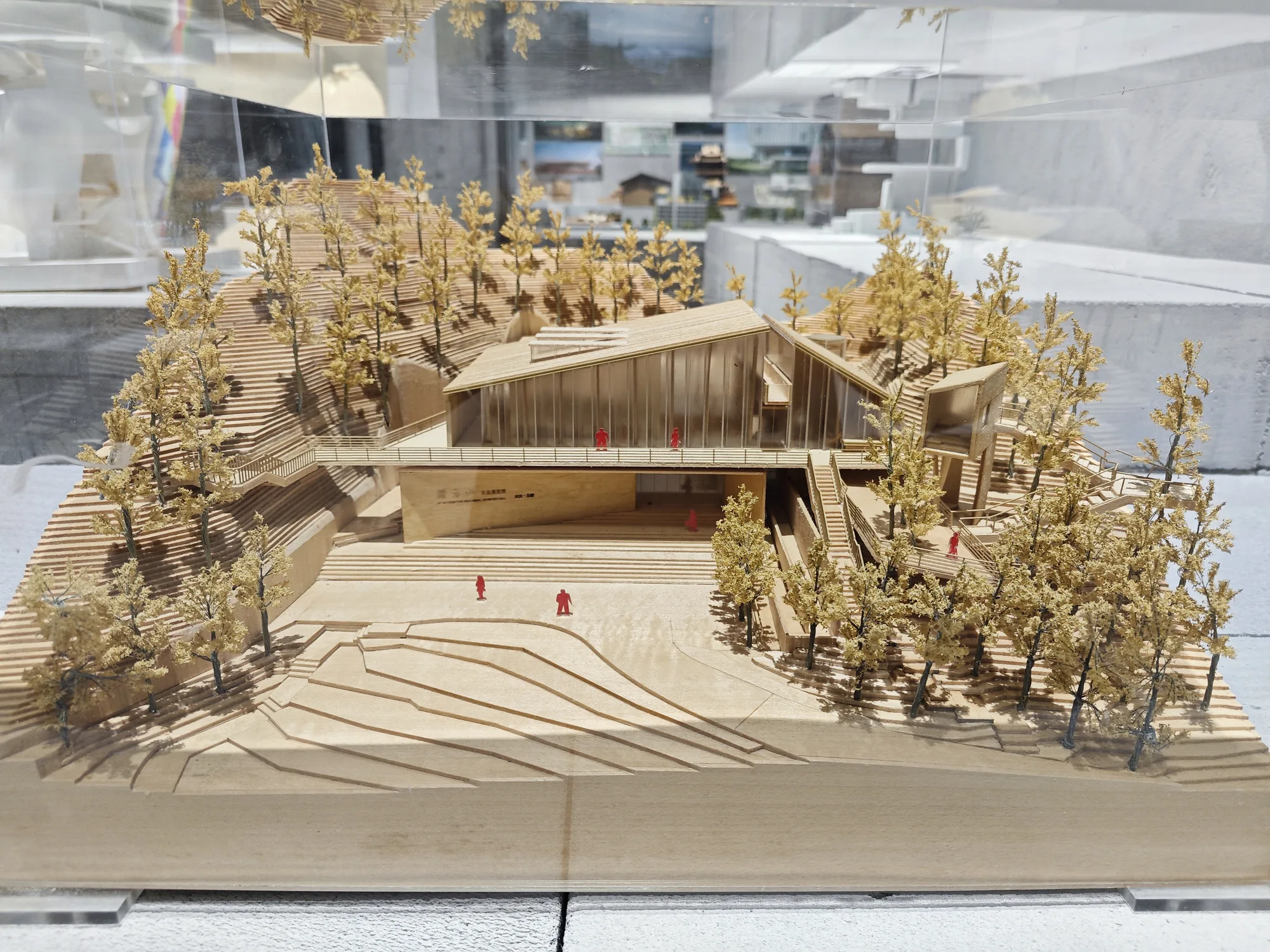 Future Tech Pavilion Immersive Masterplan architectural scale model